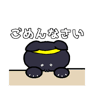 オタ活する黒猫【黄推し】（個別スタンプ：7）