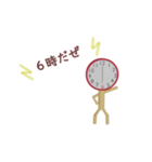 動く▶️時計さんからお知らせ2/毎日時間赤（個別スタンプ：19）