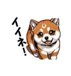 柴犬（ドット絵）（個別スタンプ：4）