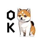 柴犬（ドット絵）（個別スタンプ：9）