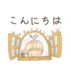 水彩画で描いた絵本のようなスタンプ（個別スタンプ：2）