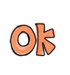 手書きカラー文字！（個別スタンプ：16）