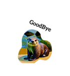 カワウソ otter（個別スタンプ：9）