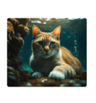 海の中の猫（個別スタンプ：4）