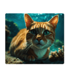 海の中の猫（個別スタンプ：18）