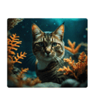 海の中の猫（個別スタンプ：19）