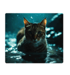 海の中の猫（個別スタンプ：21）