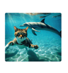 海の中の猫（個別スタンプ：29）