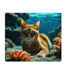 海の中の猫（個別スタンプ：40）