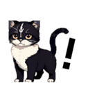 ちび猫（ドット絵）（個別スタンプ：19）