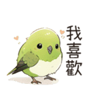 小鳥メジロ（中国語）（個別スタンプ：6）