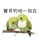 小鳥メジロ（中国語）（個別スタンプ：21）