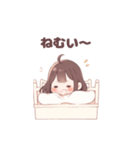 眠るのが大好きな女の子（個別スタンプ：3）