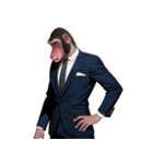 スーツ猿（個別スタンプ：31）