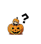 ハロウィンのカボチャくん（ドット絵）（個別スタンプ：12）