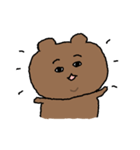 目の柔らかいクマ（個別スタンプ：10）