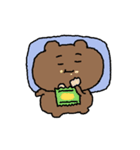 目の柔らかいクマ（個別スタンプ：13）
