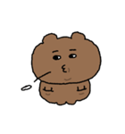 目の柔らかいクマ（個別スタンプ：18）