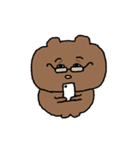 目の柔らかいクマ（個別スタンプ：21）