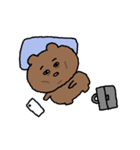 目の柔らかいクマ（個別スタンプ：24）