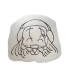 鉛筆で描いた人たち（個別スタンプ：1）