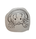 鉛筆で描いた人たち（個別スタンプ：4）