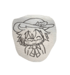 鉛筆で描いた人たち（個別スタンプ：7）