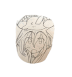 鉛筆で描いた人たち（個別スタンプ：15）