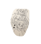 鉛筆で描いた人たち（個別スタンプ：19）