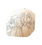 鉛筆で描いた人たち（個別スタンプ：23）
