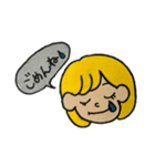 blonde girl ♪（個別スタンプ：8）