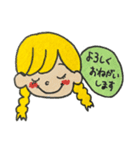 blonde girl ♪（個別スタンプ：9）