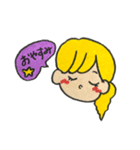 blonde girl ♪（個別スタンプ：11）