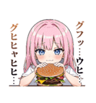 ハンバーガー女（個別スタンプ：3）