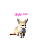 キツネ fennec fox（個別スタンプ：17）