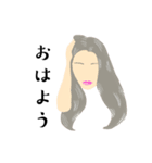 オシャレ好きgirls〜long hair version〜（個別スタンプ：1）
