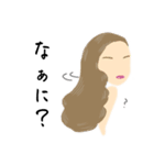 オシャレ好きgirls〜long hair version〜（個別スタンプ：4）