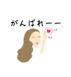 オシャレ好きgirls〜long hair version〜（個別スタンプ：14）