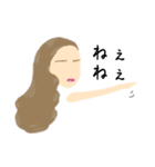 オシャレ好きgirls〜long hair version〜（個別スタンプ：22）