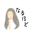 オシャレ好きgirls〜long hair version〜（個別スタンプ：26）
