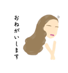 オシャレ好きgirls〜long hair version〜（個別スタンプ：34）