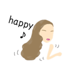 オシャレ好きgirls〜long hair version〜（個別スタンプ：36）