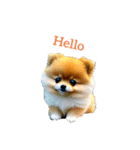 ポメラニアン pomeranian（個別スタンプ：15）