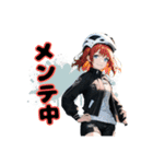 ロードバイクに乗る女の子②（個別スタンプ：2）