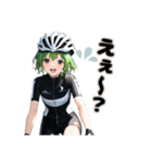 ロードバイクに乗る女の子②（個別スタンプ：3）