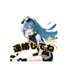 ロードバイクに乗る女の子②（個別スタンプ：6）