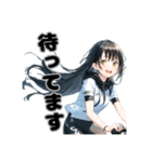 ロードバイクに乗る女の子②（個別スタンプ：12）