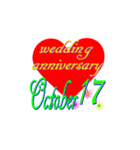 ♥️ポップUP♥️結婚記念日10月16～31日（個別スタンプ：2）