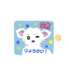 whiteチワワんこ 犬の日！（個別スタンプ：3）