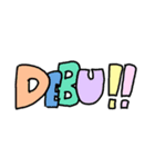 左利きが右で書いたわけわからんスタンプ（個別スタンプ：7）